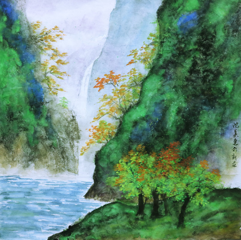 山水花鳥創作課程作品