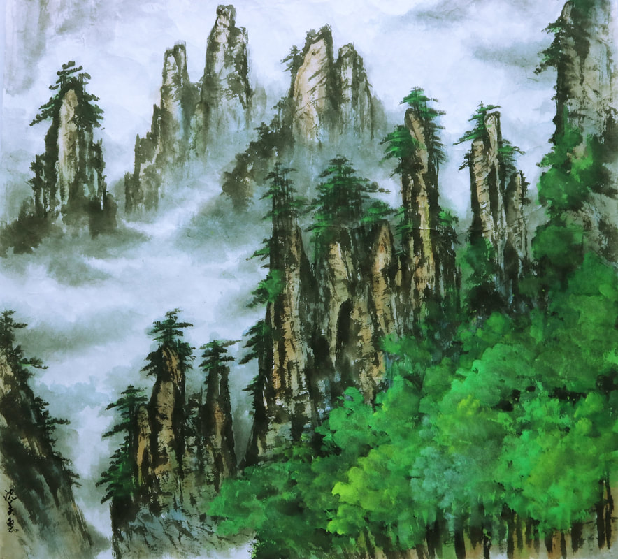 山水花鳥創作課程作品